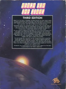 Reach for the Stars - Conquest of the Galaxy - Third Edition box cover back